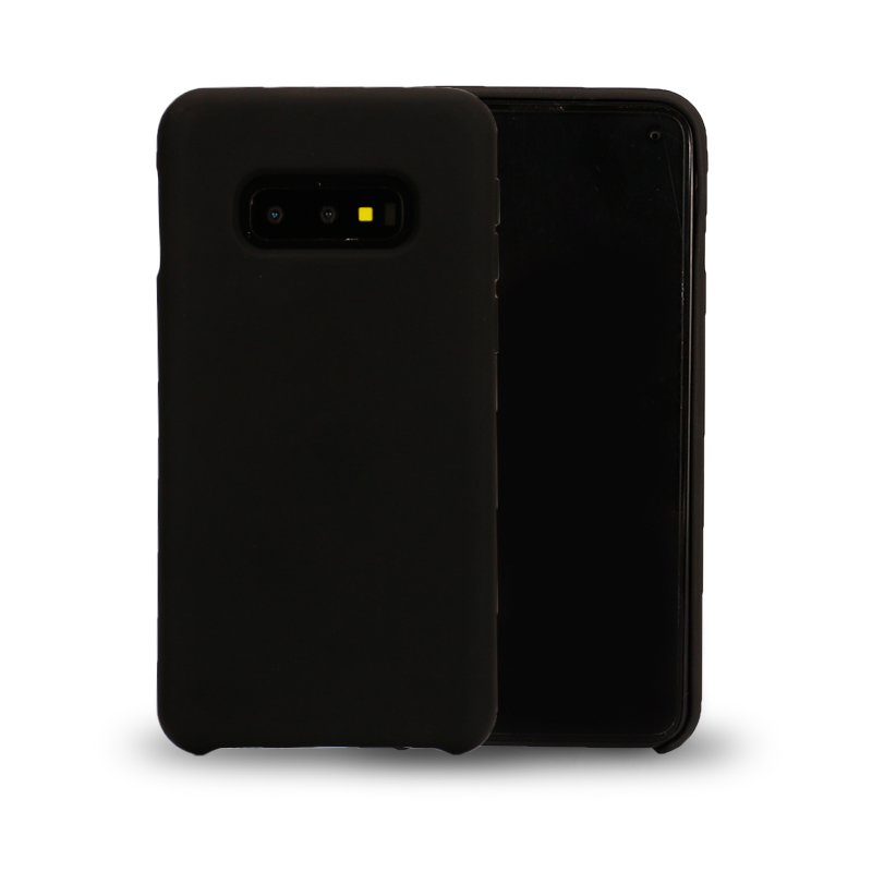 Galaxy S10e Slim Silicone Hard Case (Black)